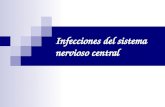 Infecciones del sistema nervioso central. Meningitis bacteriana Agentes infecciosos: R. N.:E. Coli, Estreptococo – B INFANCIA: H. Influenzae JÓVENES: