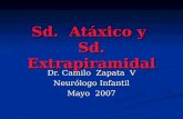 Sd. Atáxico y Sd. Extrapiramidal Dr. Camilo Zapata V Neurólogo Infantil Mayo 2007.