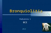 Bronquiolitis APLE Pediatría 1 ECI. 2 CASO CLINICO “Los ojos no ven Lo que la mente No sabe” Adagio Árabe.