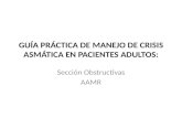 GUÍA PRÁCTICA DE MANEJO DE CRISIS ASMÁTICA EN PACIENTES ADULTOS: Sección Obstructivas AAMR.