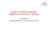 ABC Advanced Bleeding Care Fines de la Resucitación: Objetivos Precoces y Tardíos L. Gattinoni (modificado por A. García-de-Lorenzo)