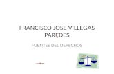 FRANCISCO JOSE VILLEGAS PAREDES FUENTES DEL DERECHOS.