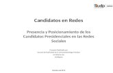 Candidatos en Redes Presencia y Posicionamiento de los Candidatos Presidenciales en las Redes Sociales Proyecto Realizado por Escuela de Publicidad de.