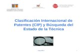 Clasificación Internacional de Patentes (CIP) y Búsqueda del Estado de la Técnica 1mayo 2014.