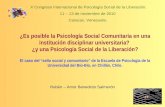 ¿Es posible la Psicología Social Comunitaria en una institución disciplinar universitaria? ¿y una Psicología Social de la Liberación? El caso del “sello.