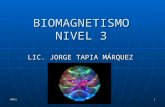 EMNSI Lic. Jorge Tapia Márquez 1 BIOMAGNETISMO NIVEL 3 LIC. JORGE TAPIA MÁRQUEZ.
