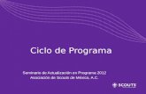 Ciclo de Programa Seminario de Actualización en Programa 2012 Asociación de Scouts de México, A.C.
