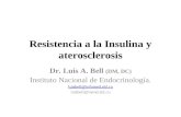 Resistencia a la Insulina y aterosclerosis Dr. Luis A. Bell (DM, DC) Instituto Nacional de Endocrinología. luisbell@infomed.sld.cu luisbell@inend.sld.cu.