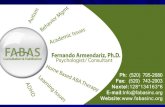 Fernando R. Armendariz, Ph.D. F unctional Info@fabasinc.org A pplied (520) 795-2680 B ehavior A nalysis S pecialists.