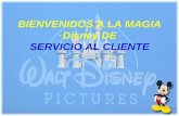 BIENVENIDOS A LA MAGIA Disney DE SERVICIO AL CLIENTE.