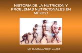 HISTORIA DE LA NUTRICIÓN Y PROBLEMAS NUTRICIONALES EN MÉXICO MC. CLAUDIA ALARCÓN VALDEZ.
