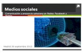 Comunicación y presencia salesiana en Redes: Facebook y Twitter. Madrid 28 septiembre 2013.