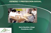 GENERO Y PROTECCION SOCIAL Maria Bastidas Aliaga Presidenta ADC.