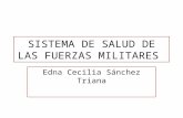 SISTEMA DE SALUD DE LAS FUERZAS MILITARES Edna Cecilia Sánchez Triana.