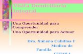 Visita Domiciliaria Integral Una Oportunidad para Comprender Una Oportunidad para Actuar Dra. Ximena Cubillos F Medico de Familia CESFAM A. Williams S.S.