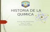 HISTORIA DE LA QUIMICA Química- Plan Diferenciado Nivel: 3º medio Karina Oñate Fuentes.