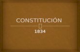1834.   Fue la cuarta carta magna del Perú, que fue discutida y aprobada por la Convención Nacional, nombre que adoptó un Congreso Constituyente que.