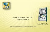 ESTRATEGIAS LECTO-ESCRITORAS .