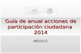 Guía de anual acciones de participación ciudadana 2014 MÉXICO.