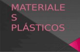 Un plástico es un variado grupo de materiales de origen orgánico cuya importancia crece cada día, están constituidos por macromoléculas de elevado peso.