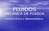 FLUIDOS MECÁNICA DE FLUIDOS HIDROSTÁTICA E HIDRODINÁMICA.