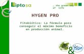 HYGEN PRO Fitobiótico: La fórmula para conseguir el máximo beneficio en producción animal. … the green way of life &
