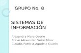 GRUPO No. 8 Alexandra Mora Osorio Steve Alexander Freire Pérez Claudia Patricia Agudelo Guarín SISTEMAS DE INFORMACIÓN.