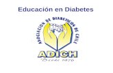 Educación en Diabetes. Dra.Ma.Loreto Aguirre C. Medico internista y diabetes. Desde el año 2001, tiene la Dirección Ejecutiva de la Asociación de Diabéticos.