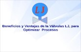 Beneficios y Ventajas de la Válvulas LJ, para Optimizar Procesos.