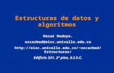 Oscar Bedoya. oscarbed@eisc.univalle.edu.co oscarbed/Estructuras/ Edificio 331, 2º piso, E.I.S.C. Estructuras de datos y algoritmos.