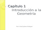 Capítulo 1 Introducción a la Geometría Profr. Eliud Quintero Rodríguez.