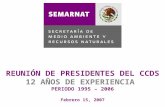 OBJETIVO DIALOGO MEMORIA HISTÓRICA ENAPC TEJIDO SOCIAL REUNIÓN DE PRESIDENTES DEL CCDS 12 AÑOS DE EXPERIENCIA PERIODO 1995 – 2006 Febrero 15, 2007.