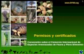 1 Permisos y certificados  Convención sobre el Comercio Internacional de Especies Amenazadas de Fauna y Flora Silvestres © Derechos de autor.