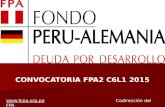 CONVOCATORIA FPA2 C6L1 2015  Codirección del FPA.