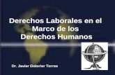 1 Derechos Laborales en el Marco de los Derechos Humanos Dr. Javier Dolorier Torres.