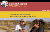 Mayo de 2009 Taller de Contrapartes: Introducción al Peace Corps.