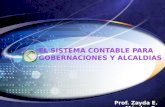 Prof. Zayda E. Méndez R. EL SISTEMA CONTABLE PARA GOBERNACIONES Y ALCALDIAS.