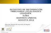 Dirección Distrital de Impuestos de Bogotá Septiembre 30 de 2014.