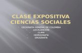 GEOGRAFÍA GENERAL DE COLOMBIA LOCALIZACIÓN CLIMA HIDROGRAFÍA OROGRAFÍA.