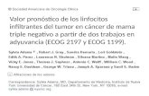 Valor pronóstico de los linfocitos infiltrantes del tumor en cáncer de mama triple negativo a partir de dos trabajos en adyuvancia (ECOG 2197 y ECOG 1199).