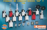 FINALES DE CARRERA SERIES “KB” Y “KM”. 2 M22 E 07 10 03 ASPECTOS GENERALES El final de carrera es un dispositivo electromecánico, que puede interactuar.