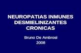 NEUROPATIAS INMUNES DESMIELINIZANTES CRONICAS Bruno De Ambrosi 2008.
