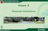 Clase 3 Sistemas Numéricos. Numeración Sistema de símbolos o signos utilizados para expresar los números.