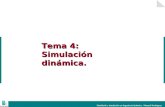 Modelado y simulación en Ingeniería Química. Manuel Rodríguez Tema 4: Simulación dinámica.