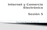 Prof. José Miguel Burgos B..  Comercio electrónico (E-Commerce)  Privacidad y seguridad on-line  Aspectos Legales del comercio electrónico  Trabajos.