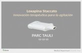 PARC TAULI 12-12-13 Loxapina Staccato Innovación terapéutica para la agitación.
