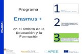 ERASMUS+ Programa Erasmus + en el ámbito de la Educación y la Formación.