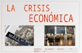 DANIEL ÁLVAREZ RIVAS 2º BACH. - A. Habitualmente se considera que hay crisis económica o recesión cuando se dan dos trimestres consecutivos con crecimiento.