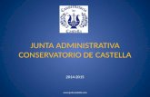 JUNTA ADMINISTRATIVA CONSERVATORIO DE CASTELLA 2014-2015 .