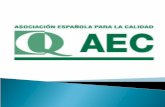 La Asociación Española para la Calidad (AEC) es una entidad privada sin ánimo de lucro, fundada en 1961, cuya finalidad es fomentar y apoyar la competitividad.